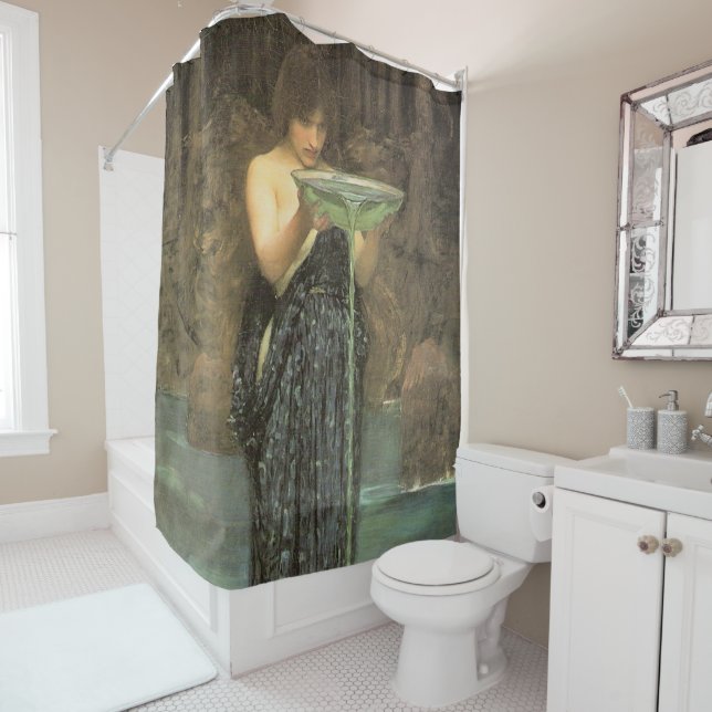 Circe Invidiosa By J W Waterhouse 1892 Shower Curtain (In Situ)
