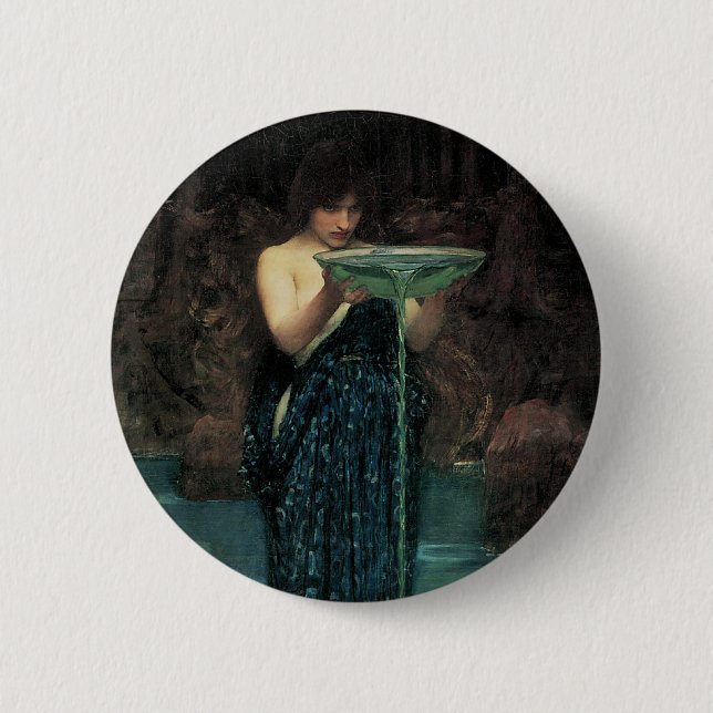 Circe Invidiosa by John William Waterhouse Button (Front)