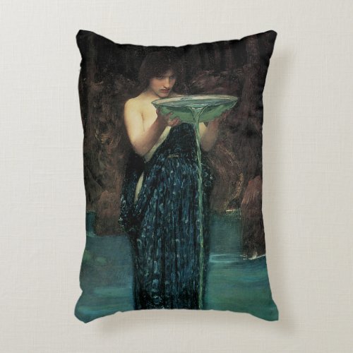 Circe Invidiosa by John William Waterhouse Decorative Pillow