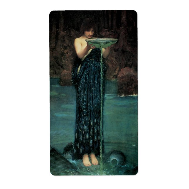 Circe Invidiosa by John William Waterhouse Label (Front)