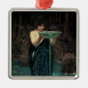 Circe Invidiosa by John William Waterhouse Metal Ornament