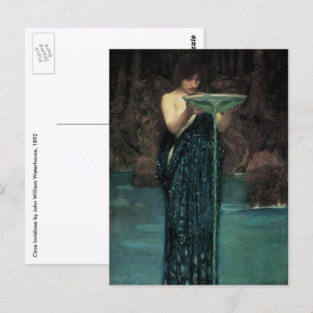 Circe Invidiosa by John William Waterhouse Postcard (Front/Back)