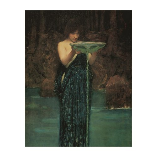 Circe Invidiosa by John William Waterhouse Wood Wall Art