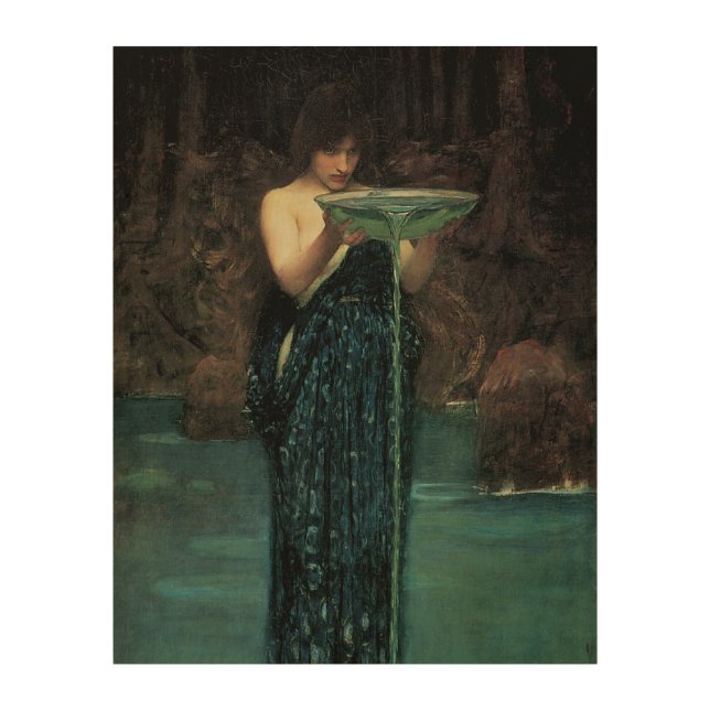 Circe Invidiosa by John William Waterhouse Wood Wall Art (Front)