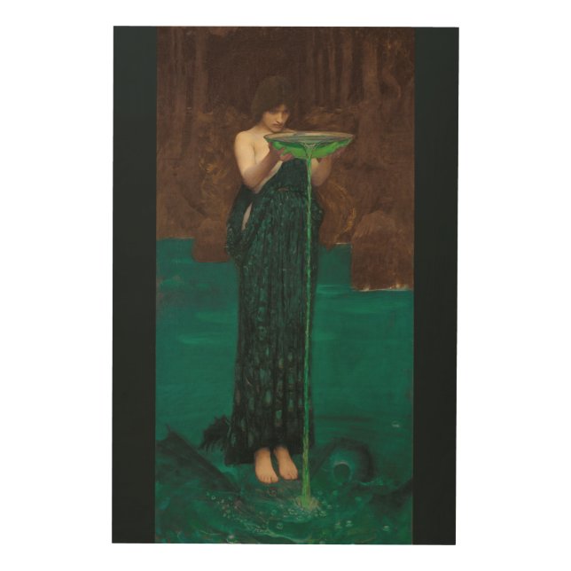 Circe Invidiosa by Waterhouse Pre-Raphaelite Wood Wall Art (Front)
