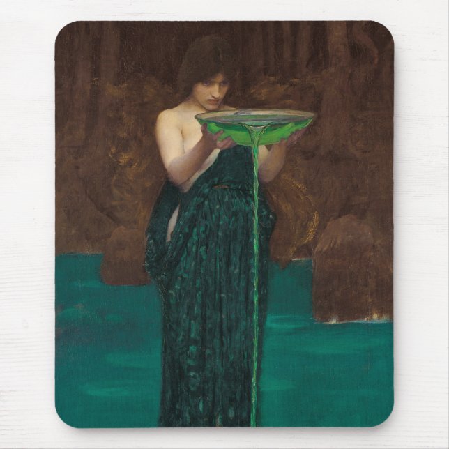 Circe Invidiosa Waterhouse Fine Art Mouse Pad (Front)