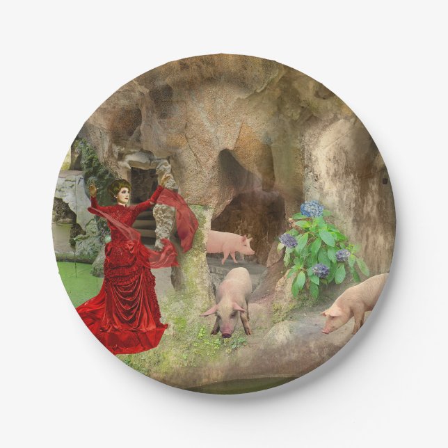 Circe na Quinta da Regaleira Paper Plates (Front)