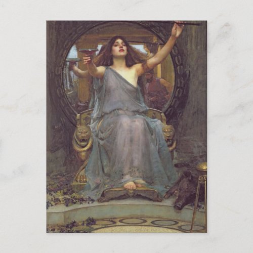 Circe Offering the Cup John William Waterhouse  Postcard