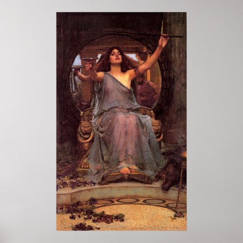 Circe Offering the Cup to Odysseus  Poster