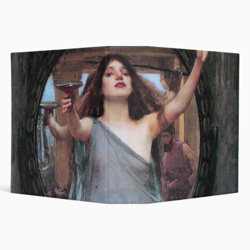 Circe Offering the Cup to Odysseus Waterhouse 3 Ring Binder