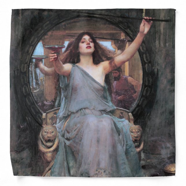 Circe Offering the Cup to Odysseus, Waterhouse Bandana (Front)
