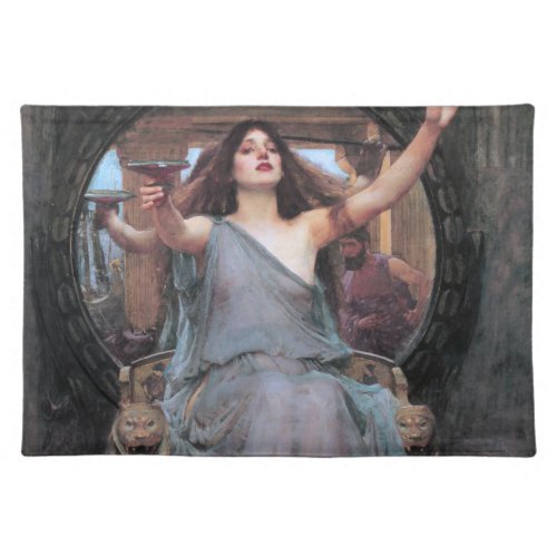 Circe Offering the Cup to Odysseus Waterhouse Cloth Placemat