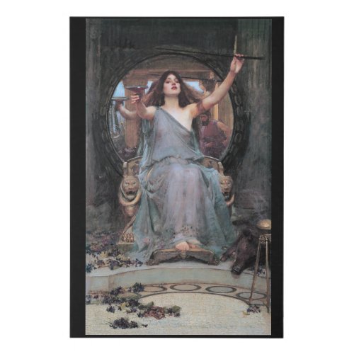 Circe Offering the Cup to Odysseus Waterhouse Faux Canvas Print