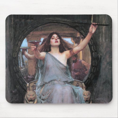 Circe Offering the Cup to Odysseus Waterhouse Mouse Pad