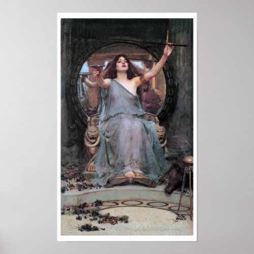 Circe Offering the Cup to Odysseus Waterhouse Poster