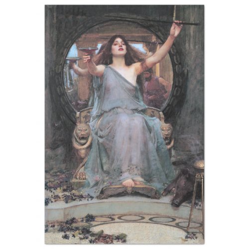 Circe Offering the Cup to Odysseus Waterhouse Tissue Paper