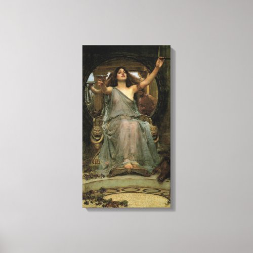 Circe Offering the Cup to Ulysses by JW Waterhouse Canvas Print