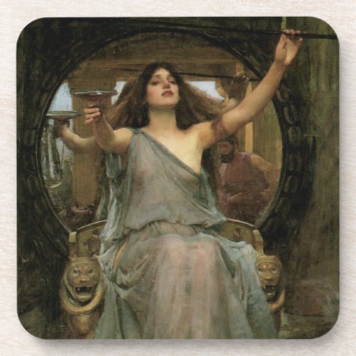 Circe Offering the Cup to Ulysses by JW Waterhouse Coaster