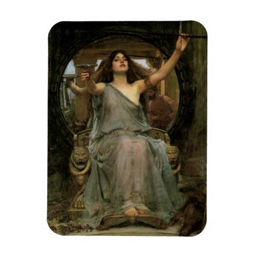Circe Offering the Cup to Ulysses by JW Waterhouse Magnet