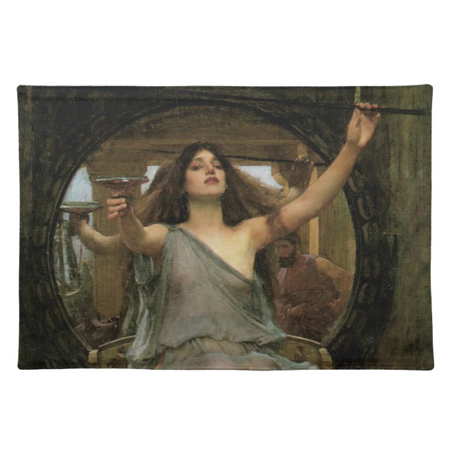 Circe Offering the Cup to Ulysses by JW Waterhouse Placemat (Front)