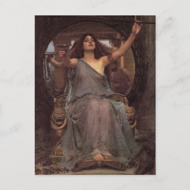 Circe Offering the Cup to Ulysses Postcard (Front)