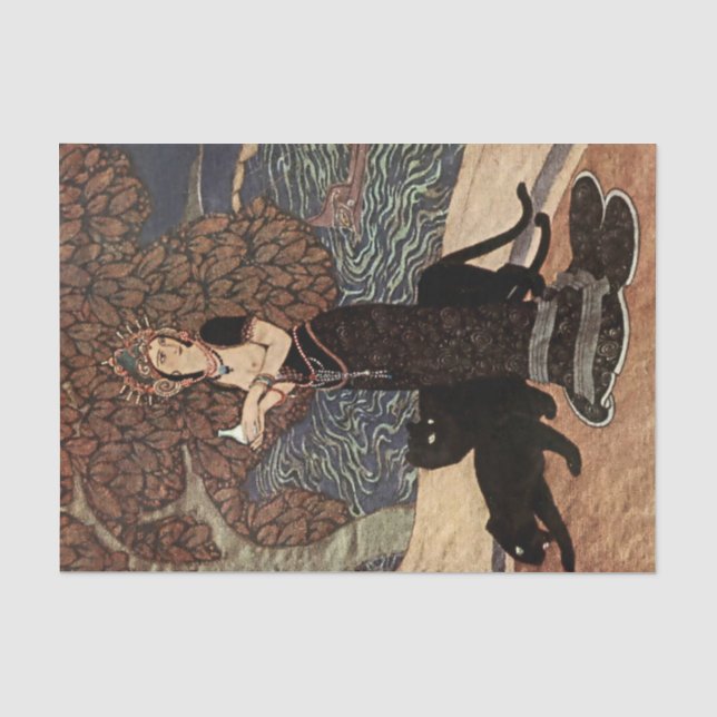 “Circe the Enchantress” by Edmund Dulac Tissue Paper (Front)