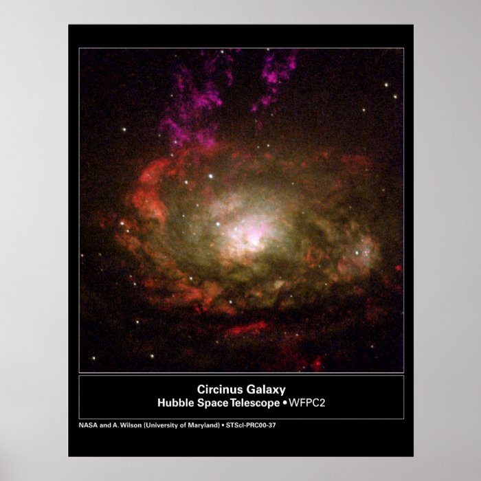 Circinus Galaxy Hubble Telescope Print