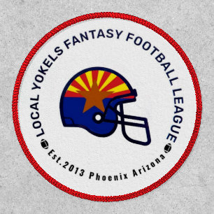 Circle 3" Circle, White Stitching, Iron-On Patch