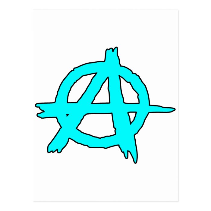 Circle A Anarchy Symbol Anarchist Anarchis Postcards