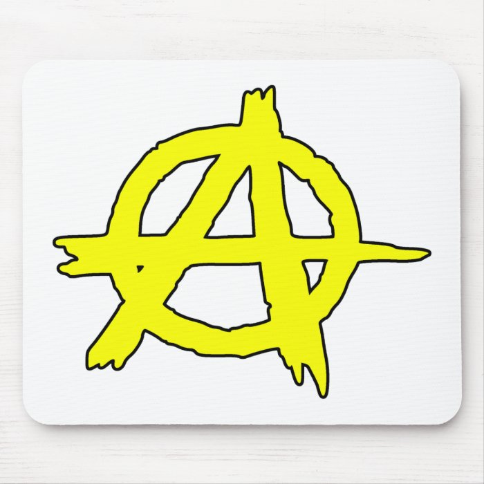 Circle A Anarchy Symbol Anarchist Anarchism Mouse Pads