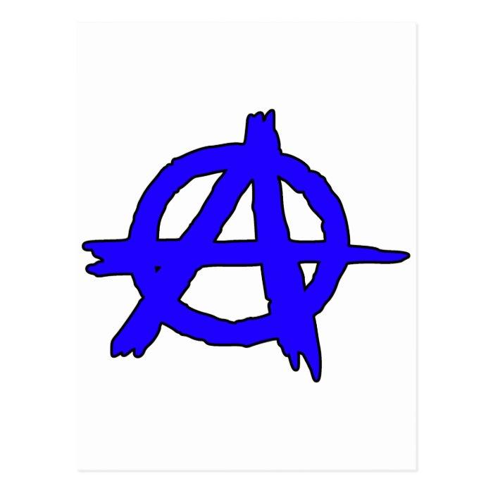 Circle A Anarchy Symbol Anarchist Anarchism Postcards