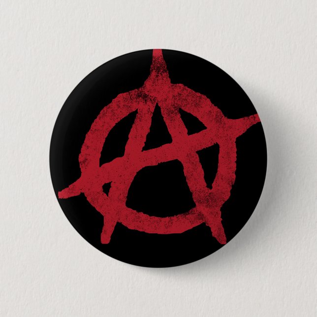 'circle a' anarchy symbol button (Front)