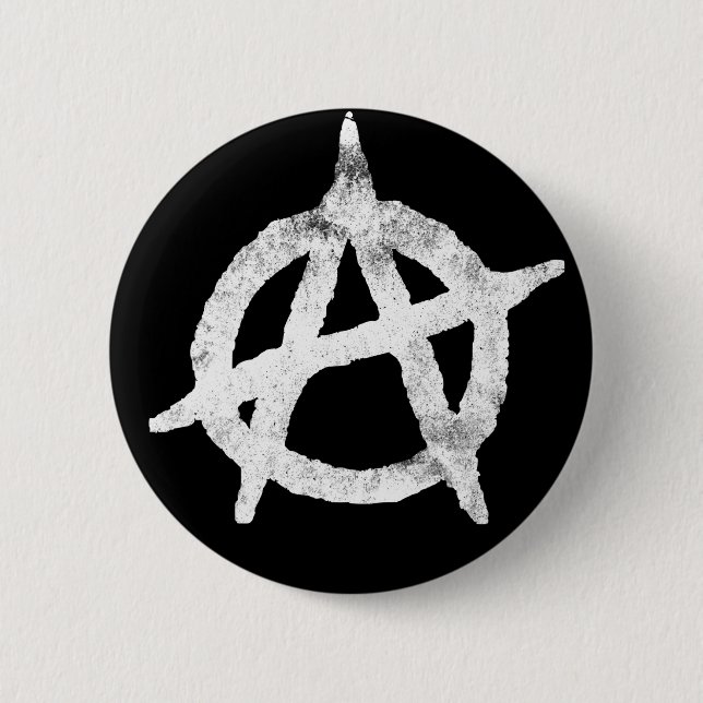 'circle a' anarchy symbol button (Front)