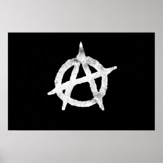 'circle a' anarchy symbol poster