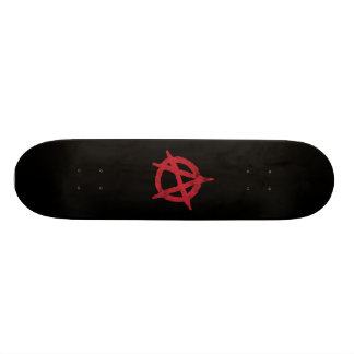 'circle a' anarchy symbol skateboard deck