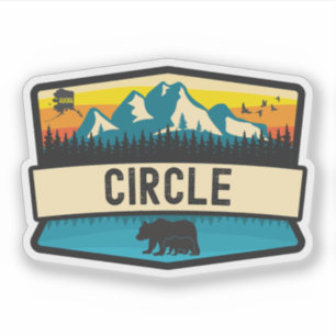 Circle, Alaska Sticker