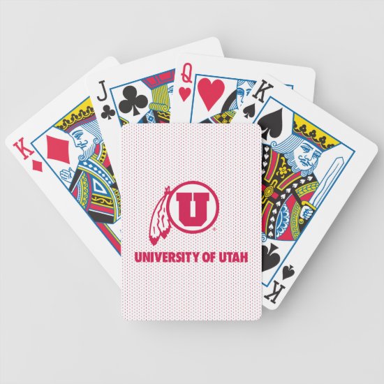 Circle and Feathers University of Utah Bicycle Playing Cards