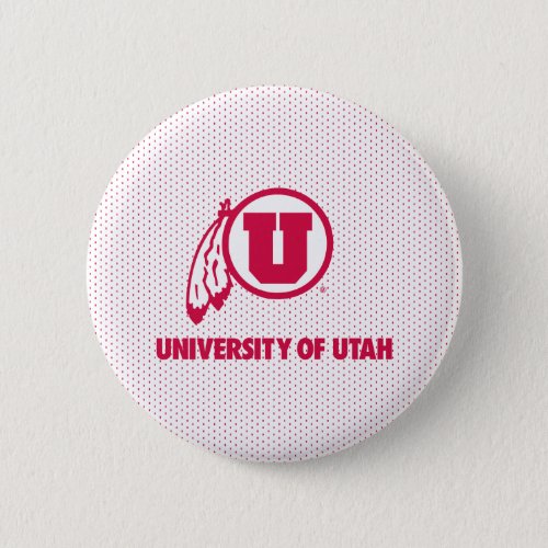 Circle and Feathers University of Utah Button