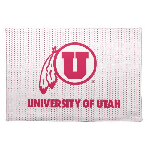 Circle and Feathers University of Utah Cloth Placemat