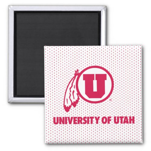 Circle and Feathers University of Utah Magnet