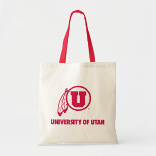 Circle and Feathers University of Utah Tote Bag