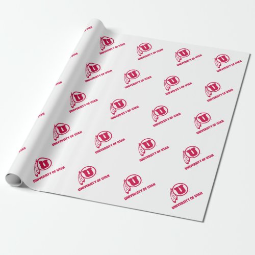 Circle and Feathers University of Utah Wrapping Paper