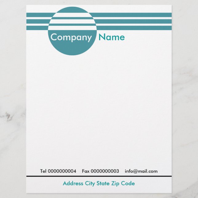 Circle And Stripes Letterhead (Front)