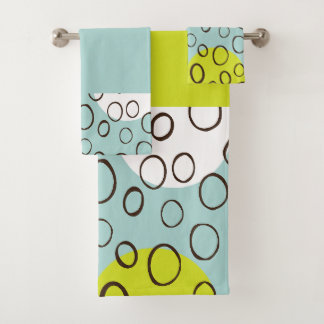 Circle bath towel set
