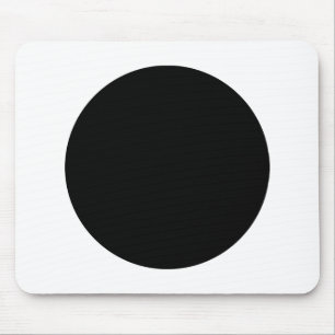 Circle - Black and White Mouse Pad