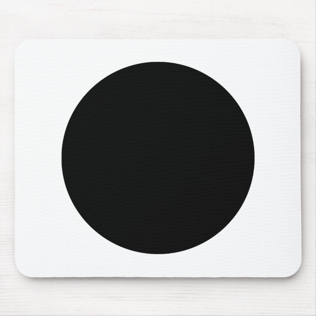 Circle - Black and White Mouse Pad (Front)