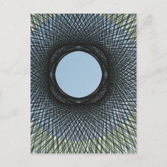 circle blend in harmonize with black abstract art