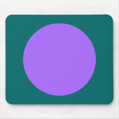 Circle _ Blue Purple on Moss Green Mouse Pad