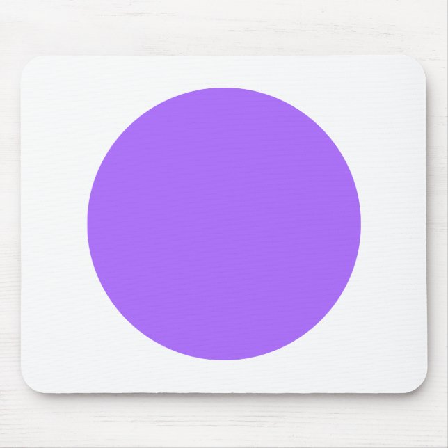 Circle - Blue Purple on White Mouse Pad (Front)