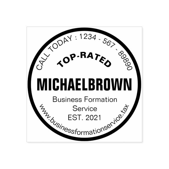Circle Business Formation Registry Agent Rubber Stamp